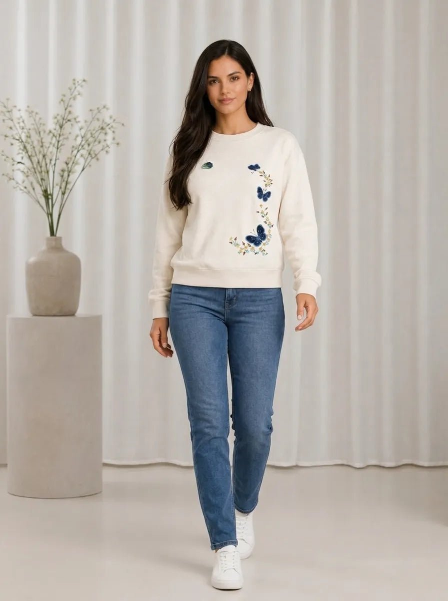 Casaco Feminino em Moletom Floral Casual – Casaco Feminino em Moletom Floral Casual | Use Virela
