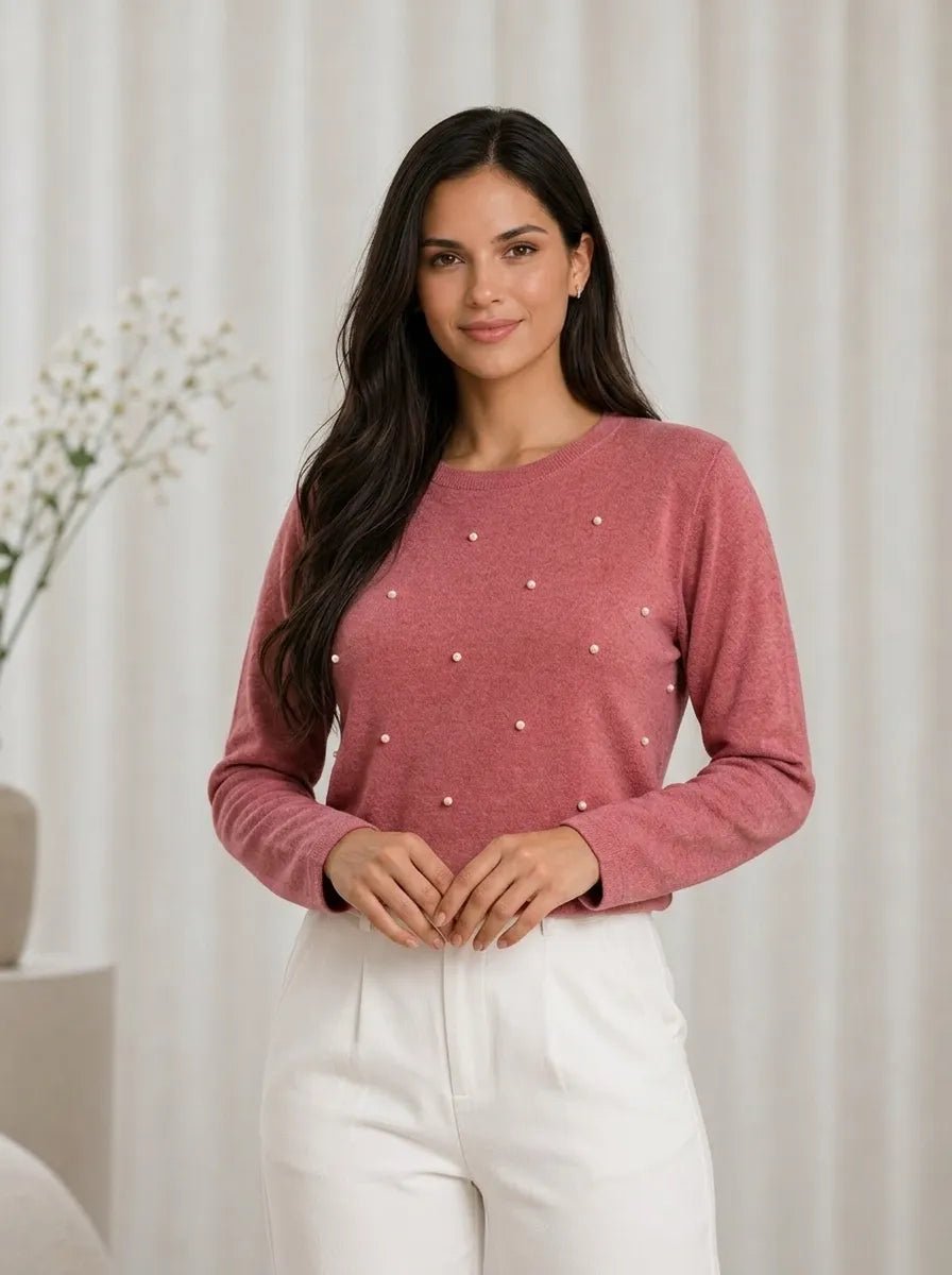 Casaco Feminino Lanzinha com Pérolas Elegante – Casaco Feminino Lanzinha com Pérolas Elegante | Use Virela