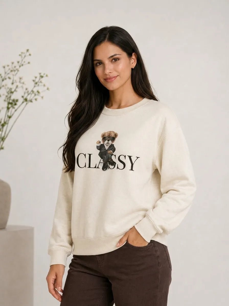 Casaco Feminino Moletom Classy urso Delicado – Casaco Feminino Moletom Classy urso Delicado | Use Virela