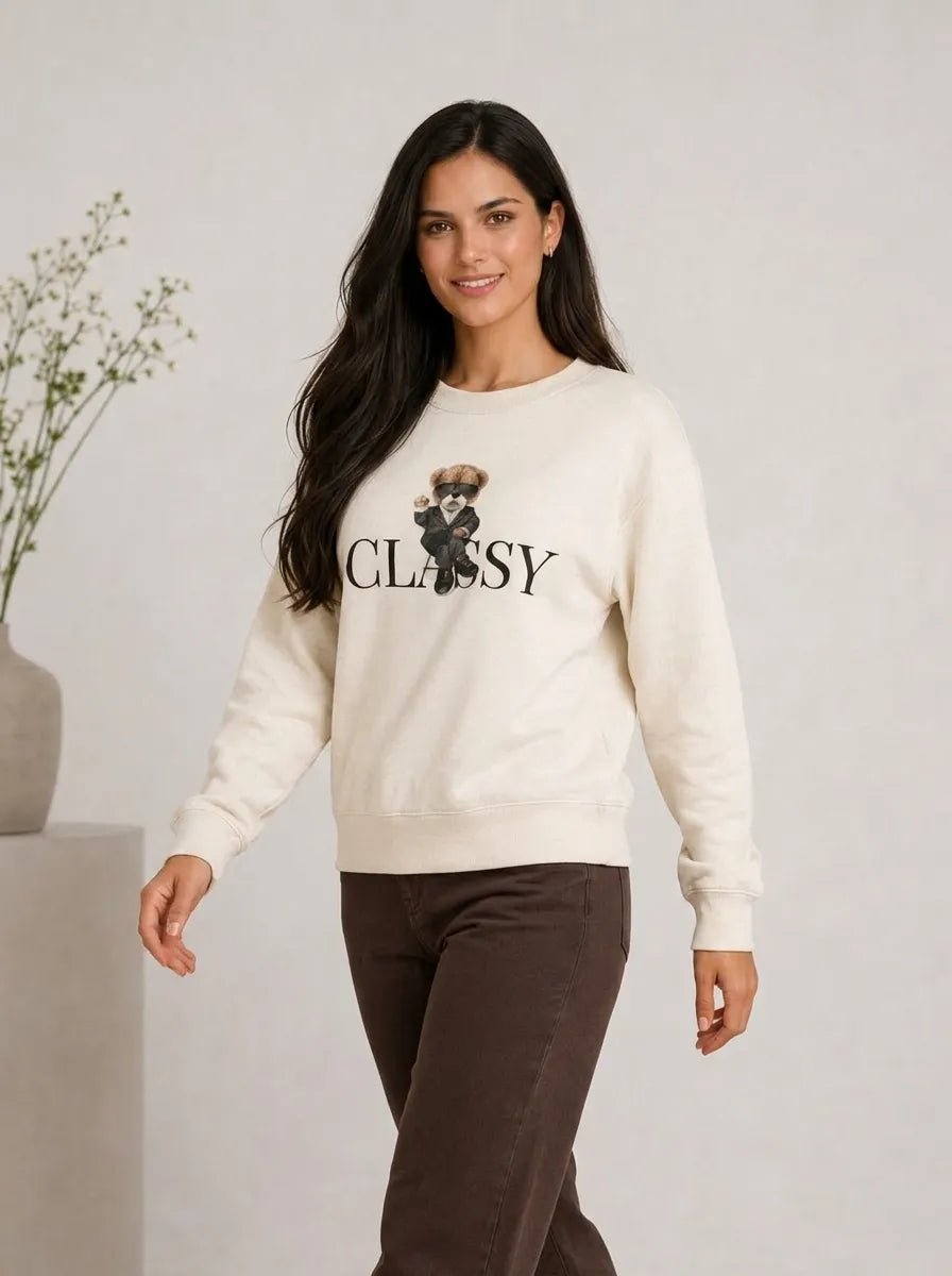 Casaco Feminino Moletom Classy urso Delicado – Casaco Feminino Moletom Classy urso Delicado | Use Virela