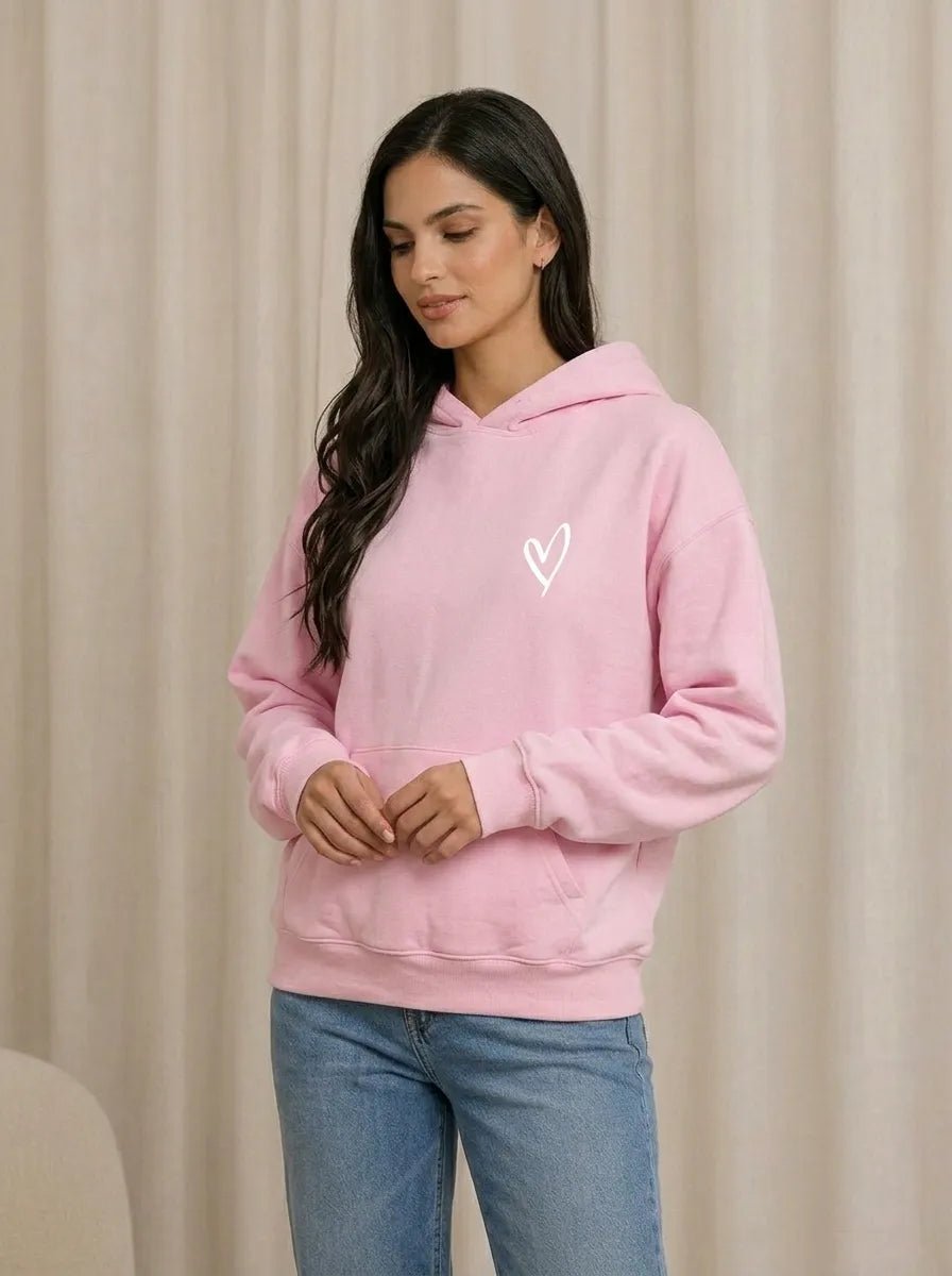Casaco Feminino Moletom Coração com Capuz e Bolso – Casaco Feminino Moletom Coração com Capuz e Bolso | Use Virela