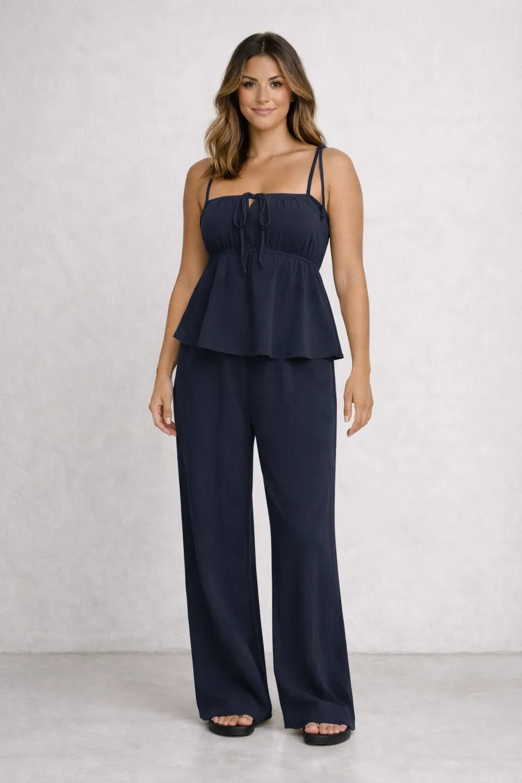 Conjunto Blusa Bata e calça Pantalona em Algodão – Conjunto / Calça e Blusa | Use Virela