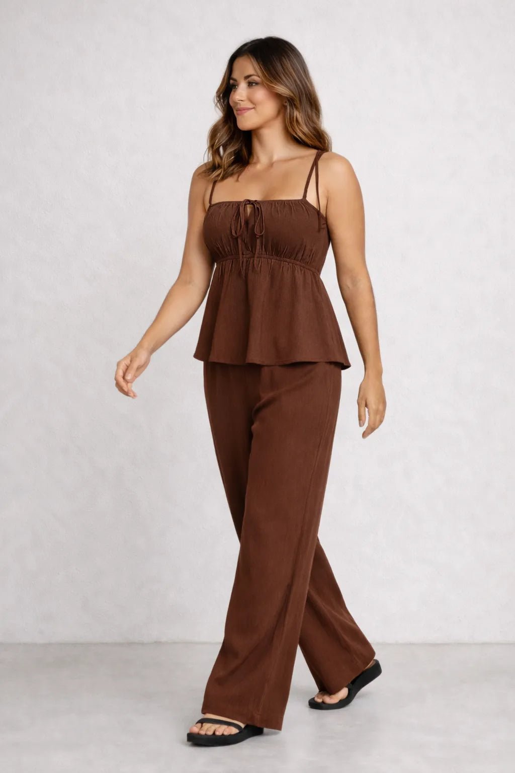 Conjunto Blusa Bata e calça Pantalona em Algodão – Conjunto / Calça e Blusa | Use Virela