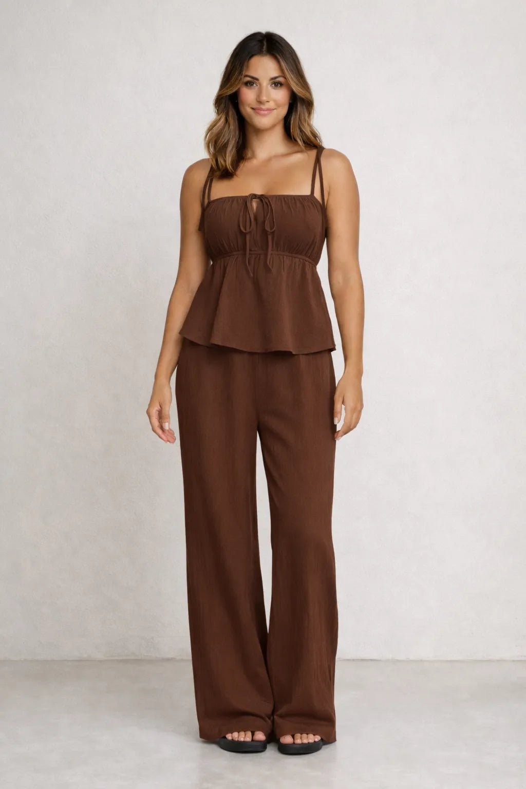 Conjunto Blusa Bata e calça Pantalona em Algodão – Conjunto / Calça e Blusa | Use Virela