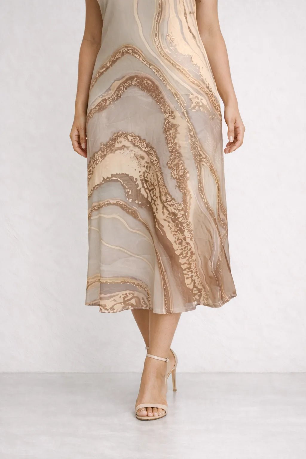 Vestido Longo Marmorizado Elegante – Vestidos / Vestido Longo | Use Virela