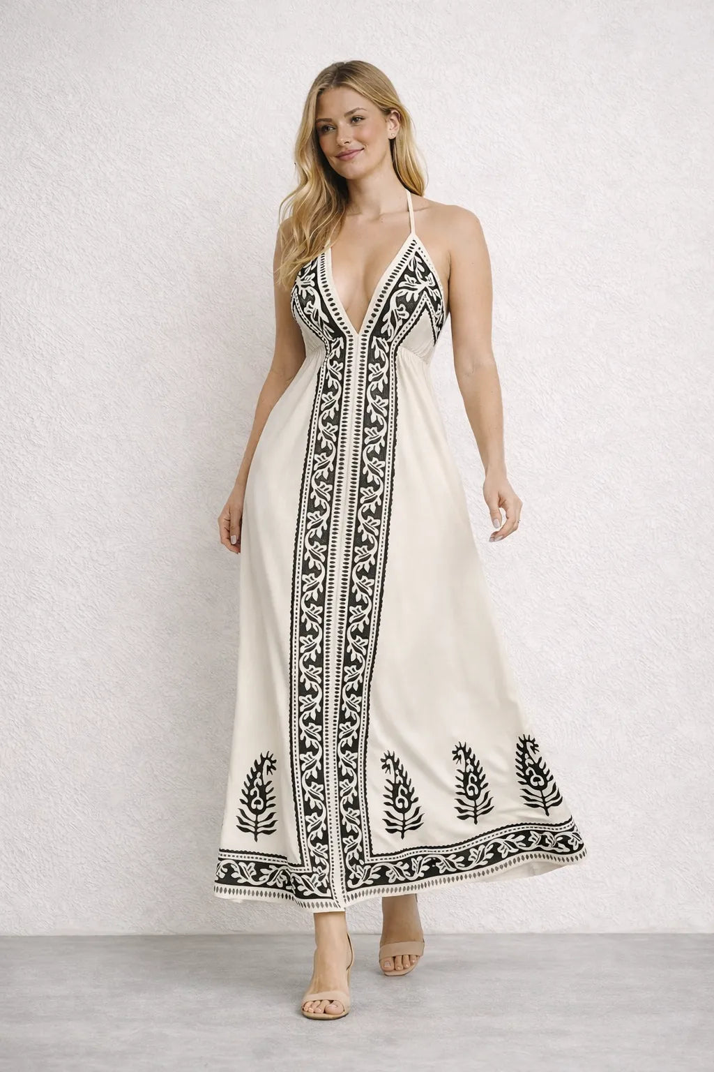 Vestido Longo Tropical Elegante – Vestidos | Use Virela