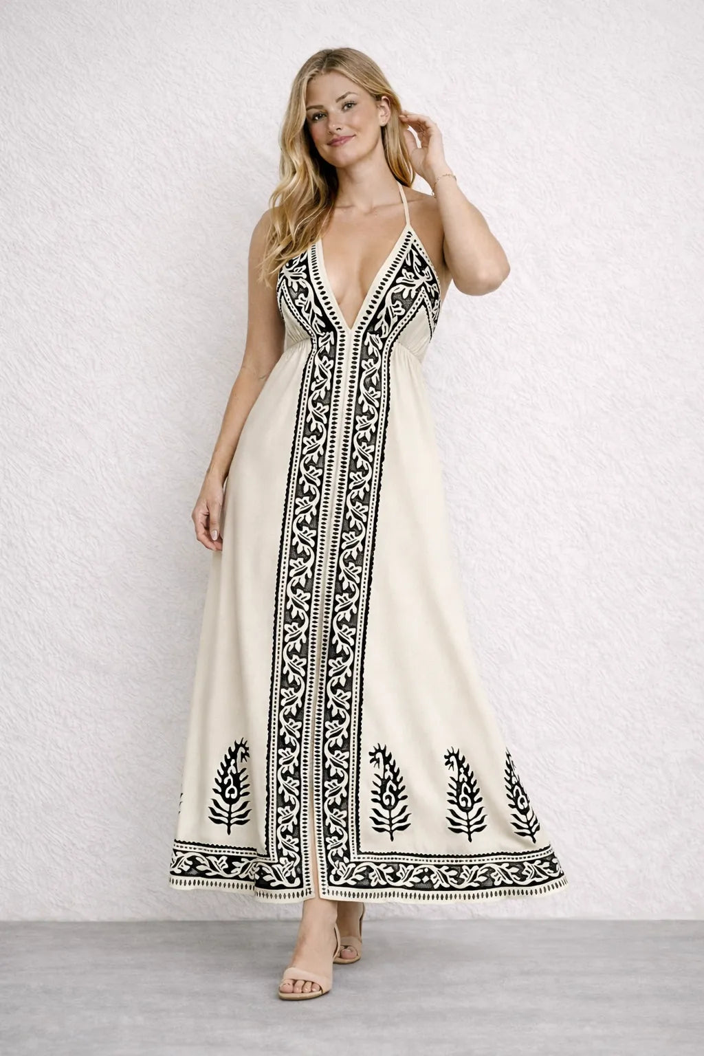 Vestido Longo Tropical Elegante – Vestidos | Use Virela