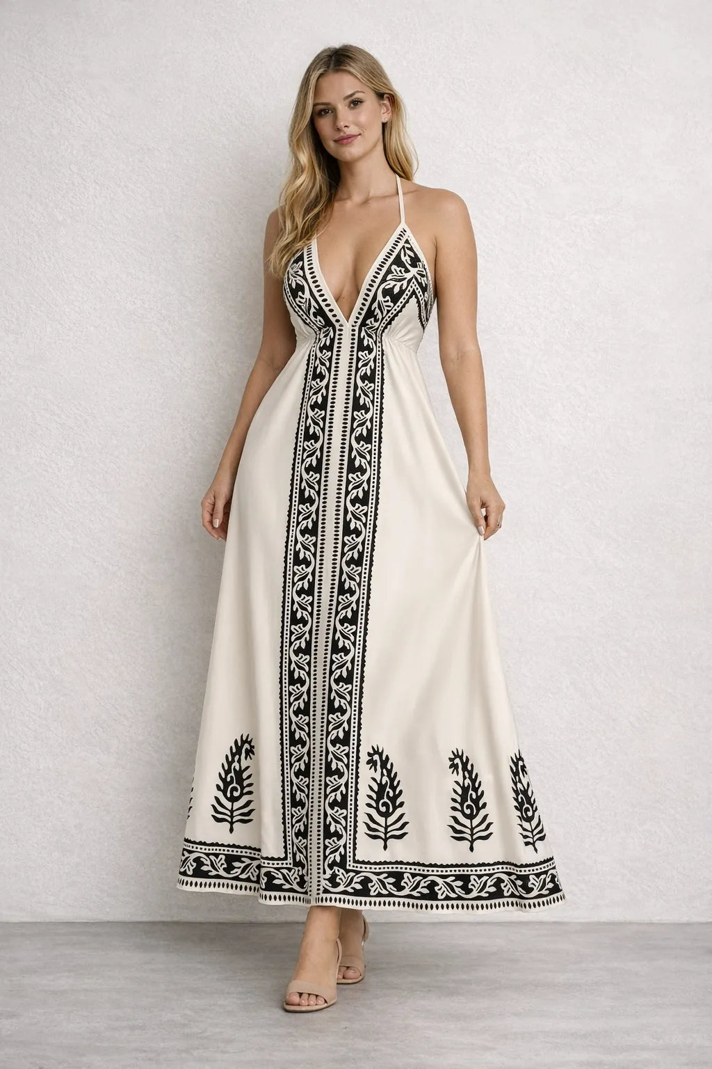 Vestido Longo Tropical Elegante – Vestidos | Use Virela