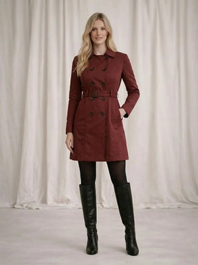 Casaco Sobretudo Feminino Moletom Elegante com Cinto e Botões – Casaco Sobretudo Feminino Moletom Elegante com Cinto e Botões | Use Virela