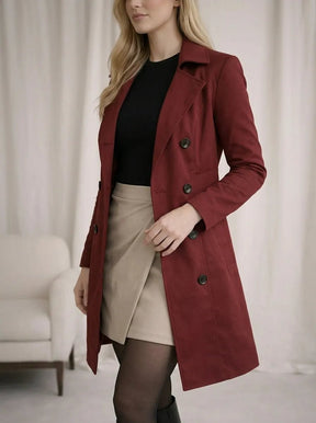 Casaco Sobretudo Feminino Moletom Elegante com Cinto e Botões – Casaco Sobretudo Feminino Moletom Elegante com Cinto e Botões | Use Virela