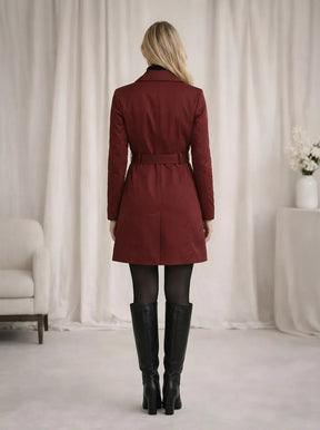 Casaco Sobretudo Feminino Moletom Elegante com Cinto e Botões – Casaco Sobretudo Feminino Moletom Elegante com Cinto e Botões | Use Virela
