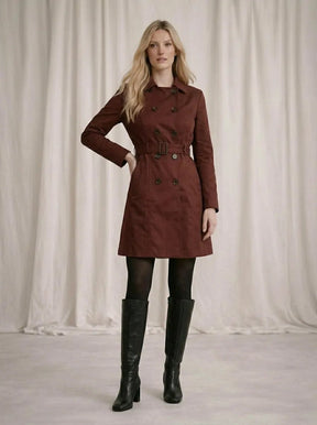 Casaco Sobretudo Feminino Moletom Elegante com Cinto e Botões – Casaco Sobretudo Feminino Moletom Elegante com Cinto e Botões | Use Virela