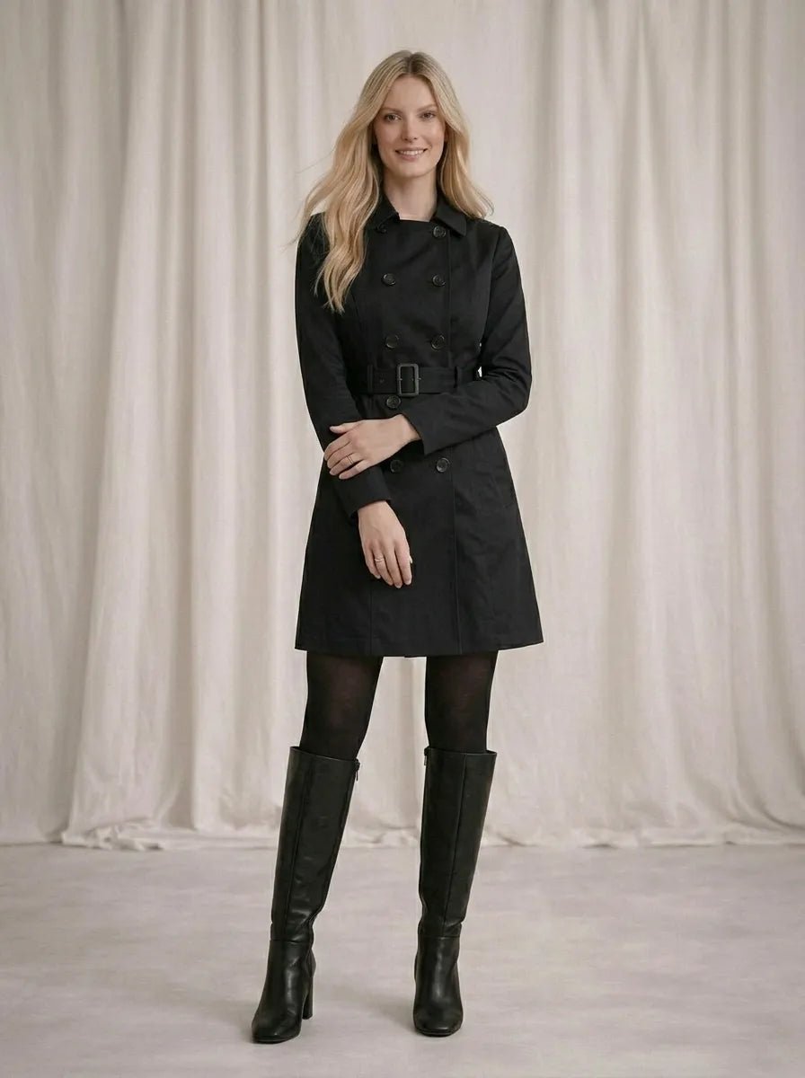 Casaco Sobretudo Feminino Moletom Elegante com Cinto e Botões – Casaco Sobretudo Feminino Moletom Elegante com Cinto e Botões | Use Virela