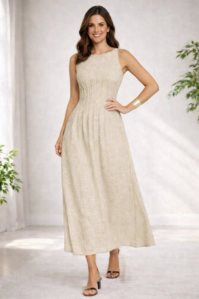 Vestido Longo Plissado Costas V Elegante – Vestidos / Vestido Longo | Use Virela