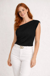 Blusa Um Ombro Só Assimétrica Feminina – Blusa | Use Virela