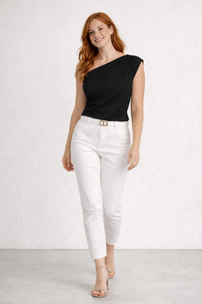 Blusa Um Ombro Só Assimétrica Feminina – Blusa | Use Virela