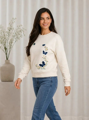 Casaco Feminino em Moletom Floral Casual – Casaco Feminino em Moletom Floral Casual | Use Virela