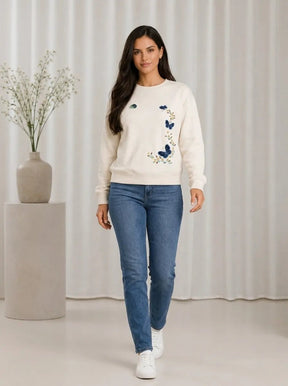 Casaco Feminino em Moletom Floral Casual – Casaco Feminino em Moletom Floral Casual | Use Virela