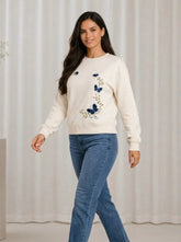 Casaco Feminino em Moletom Floral Casual – Casaco Feminino em Moletom Floral Casual | Use Virela