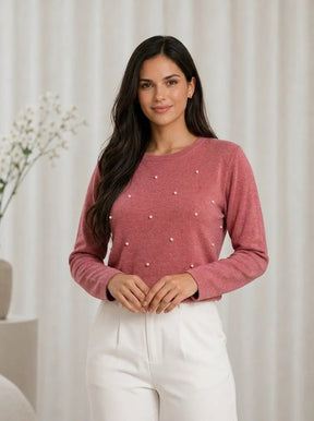 Casaco Feminino Lanzinha com Pérolas Elegante – Casaco Feminino Lanzinha com Pérolas Elegante | Use Virela