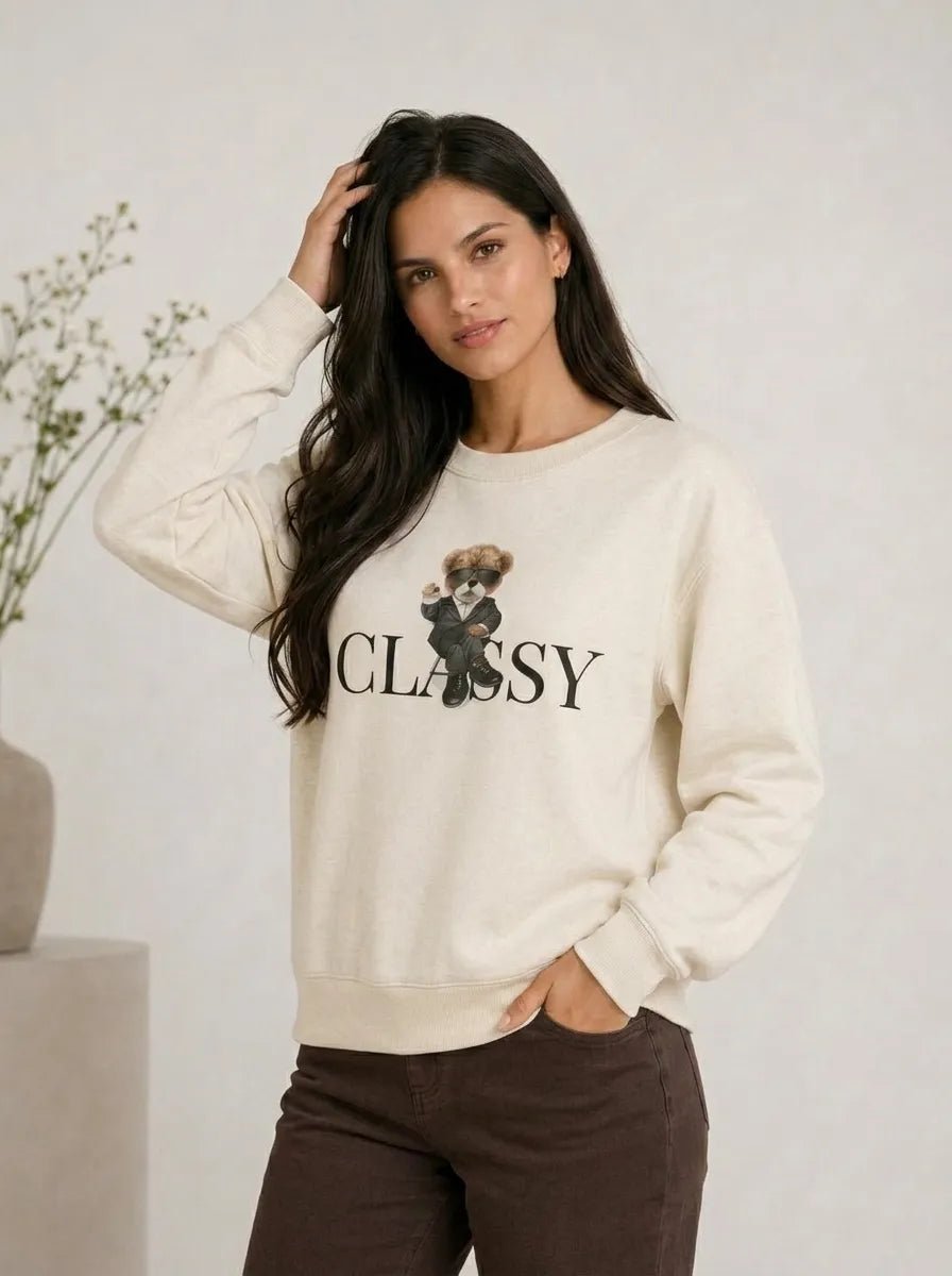Casaco Feminino Moletom Classy urso Delicado – Casaco Feminino Moletom Classy urso Delicado | Use Virela