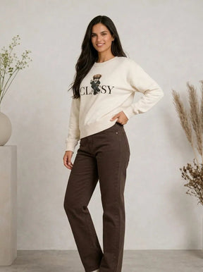 Casaco Feminino Moletom Classy urso Delicado – Casaco Feminino Moletom Classy urso Delicado | Use Virela