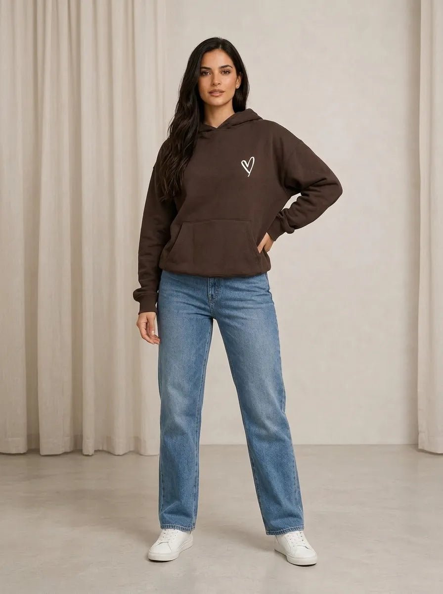 Casaco Feminino Moletom Coração com Capuz e Bolso – Casaco Feminino Moletom Coração com Capuz e Bolso | Use Virela