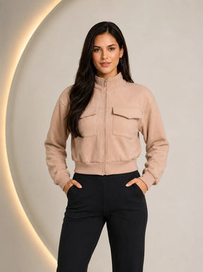 Casaco Feminino Elegante Belina – Casaco Feminino Manga Longa com Fecho Elegante | Use Virela