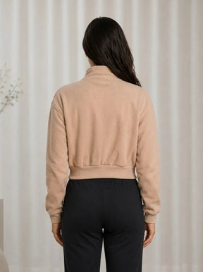 Casaco Feminino Elegante Manga Longa com Fecho – Casaco Feminino Manga Longa com Fecho Elegante | Use Virela