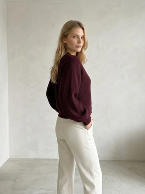 Casaco Feminino Tricot com Botões Lisse Elegante