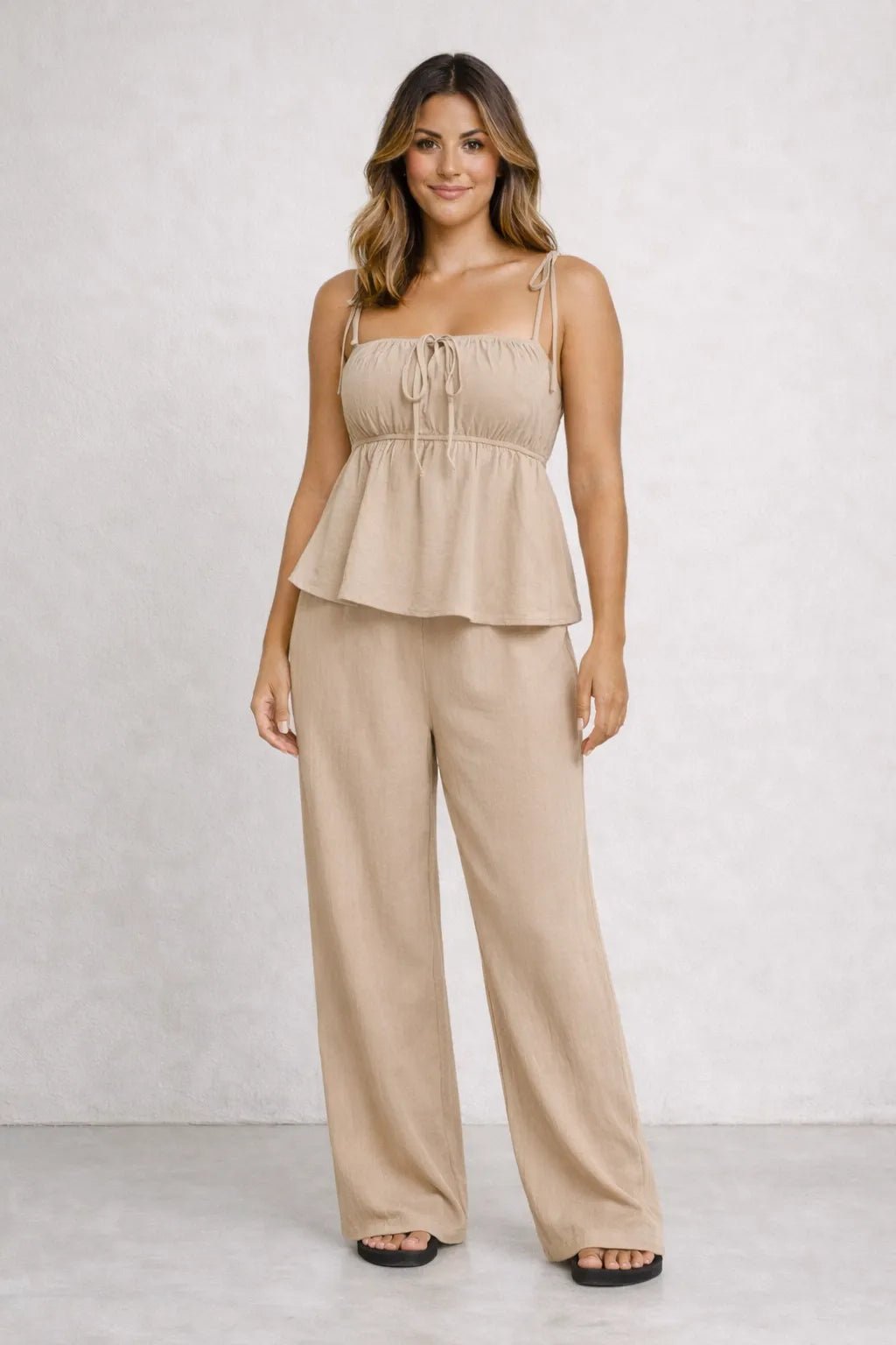 Conjunto Blusa Bata e calça Pantalona em Algodão – Conjunto / Calça e Blusa | Use Virela