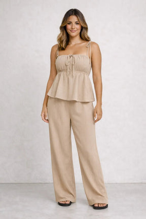 Conjunto Blusa Bata e calça Pantalona em Algodão – Conjunto / Calça e Blusa | Use Virela