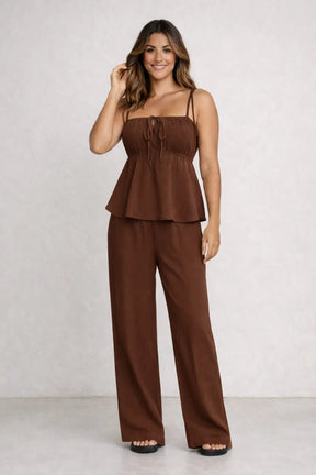 Conjunto Blusa Bata e calça Pantalona em Algodão – Conjunto / Calça e Blusa | Use Virela