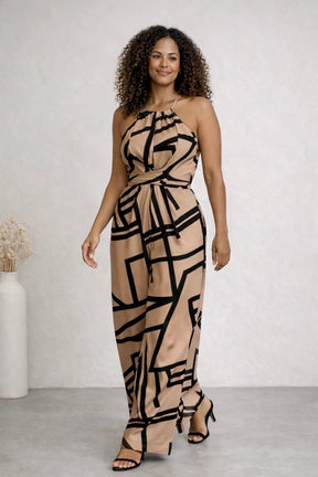 Macacão Gola Alta e Cintura Franzida Feminino Elegante – Macacão | Use Virela