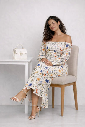 Vestido Ciganinha Floral Elegante – Vestidos | Use Virela