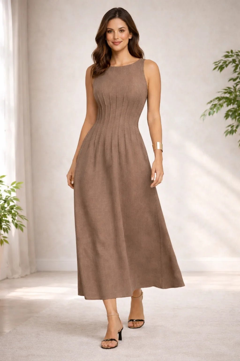 Vestido Longo Plissado Elegante – Vestidos / Vestido Longo | Use Virela