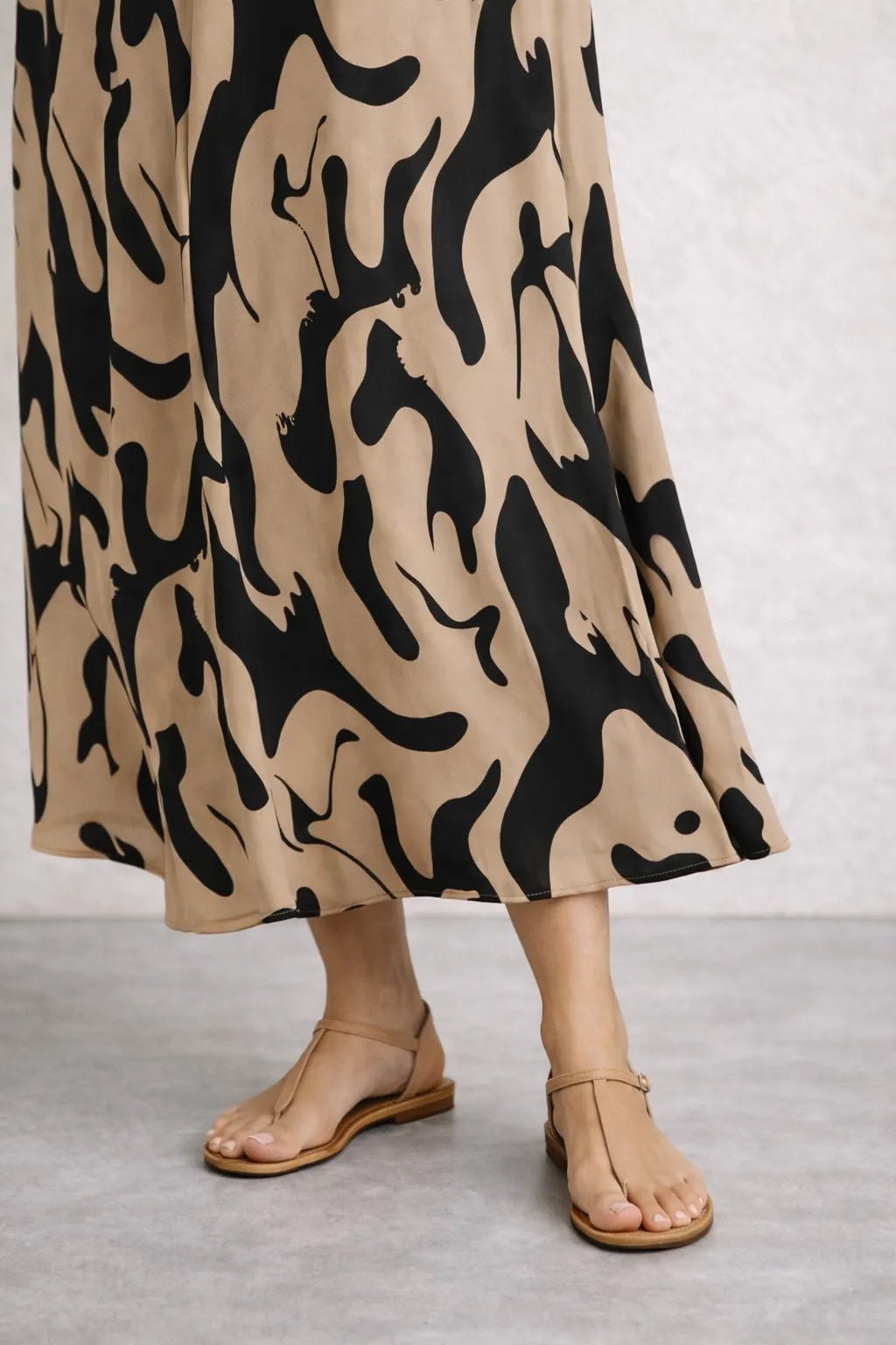 Vestido Longo Geométrico Elegante – Vestidos / Vestido Longo | Use Virela