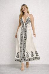 Vestido Longo Tropical Elegante – Vestidos | Use Virela