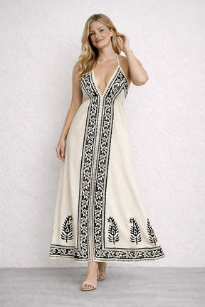 Vestido Longo Tropical Elegante – Vestidos | Use Virela