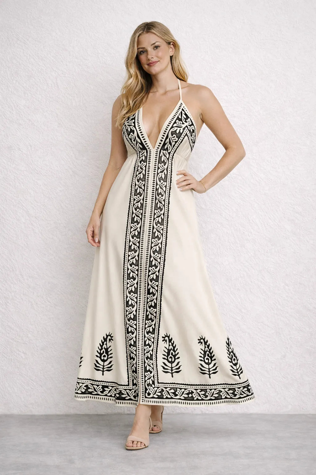 Vestido Longo Tropical Elegante – Vestidos | Use Virela