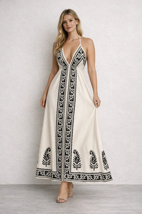 Vestido Longo Tropical Elegante – Vestidos | Use Virela